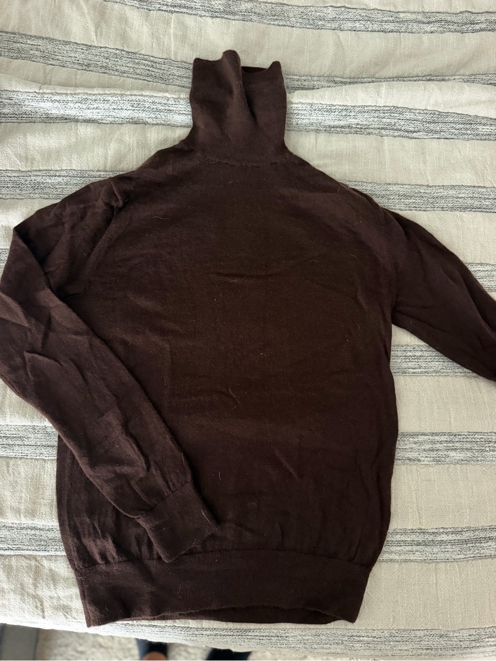 Men's Brown Turtleneck Sweater